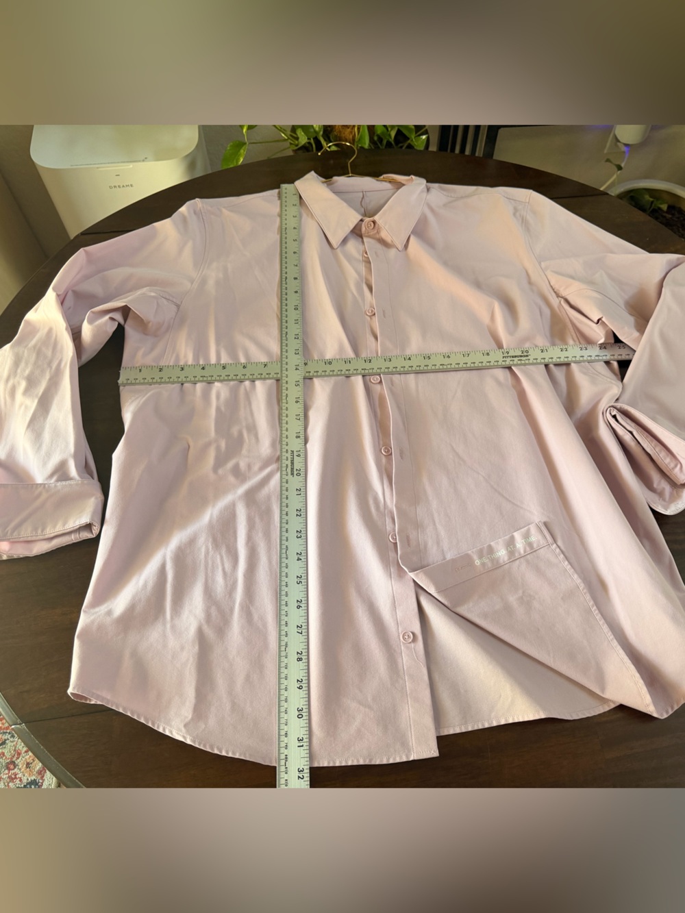 lululemon athletica Light Pink Men's Casual Button-Down Shirt